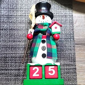 Mock nutcracker snowman countdown